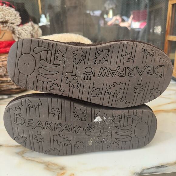 BEARPAW Women’s Abby Shearling Suede Ankle Boots Sheepskin/Wool Lining | Size 7 - Picture 9 of 10